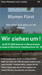 Mobile Screenshot of blumen-fuerst.de