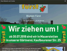 Tablet Screenshot of blumen-fuerst.de